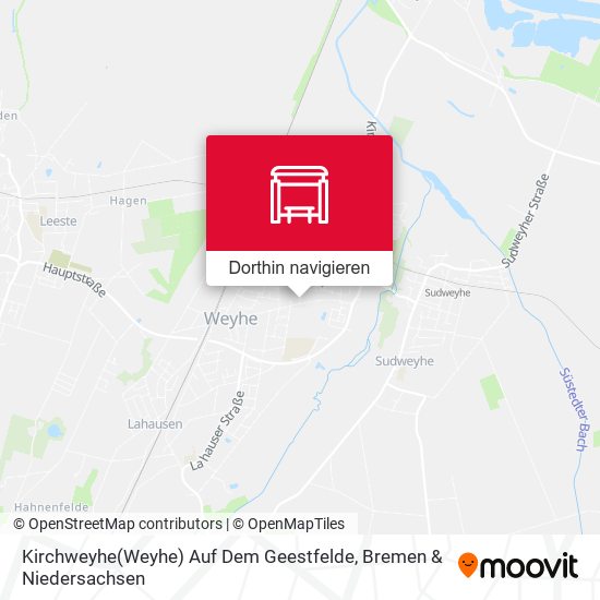 Kirchweyhe(Weyhe) Auf Dem Geestfelde Karte