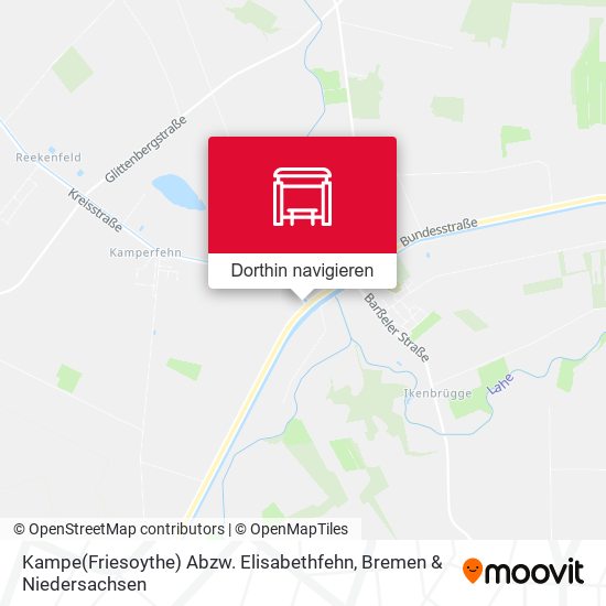 Kampe(Friesoythe) Abzw. Elisabethfehn Karte