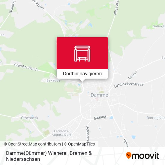 Damme(Dümmer) Wienerei Karte