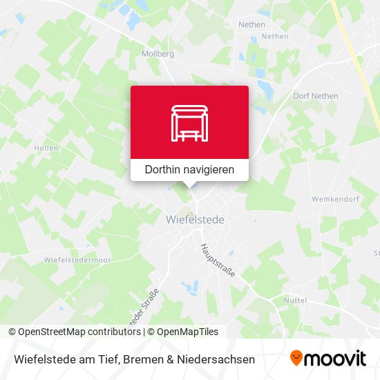 Wiefelstede am Tief Karte