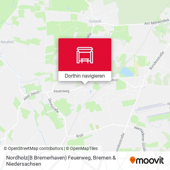 Nordholz(B Bremerhaven) Feuerweg Karte