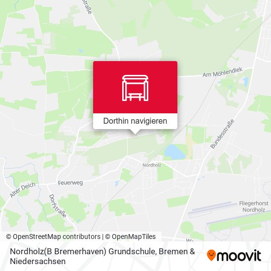 Nordholz(B Bremerhaven) Grundschule Karte