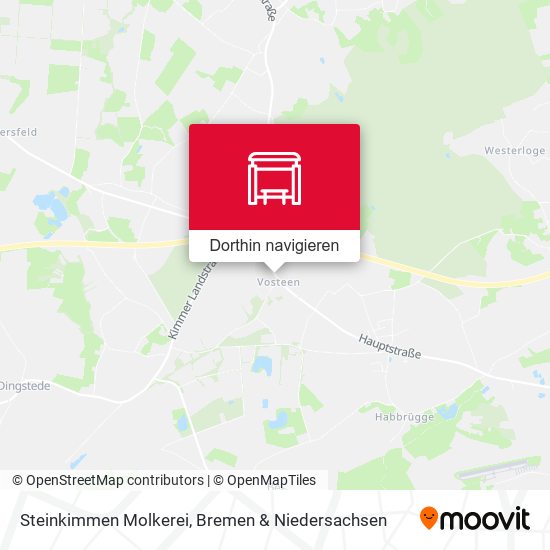 Steinkimmen Molkerei Karte