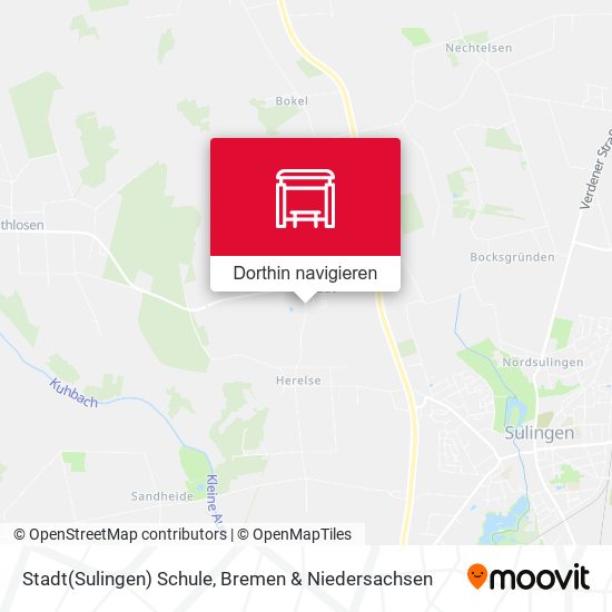 Stadt(Sulingen) Schule Karte