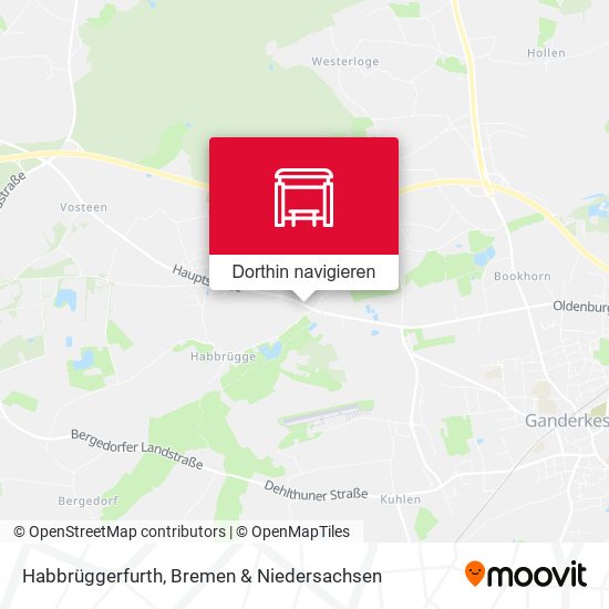 Habbrüggerfurth Karte