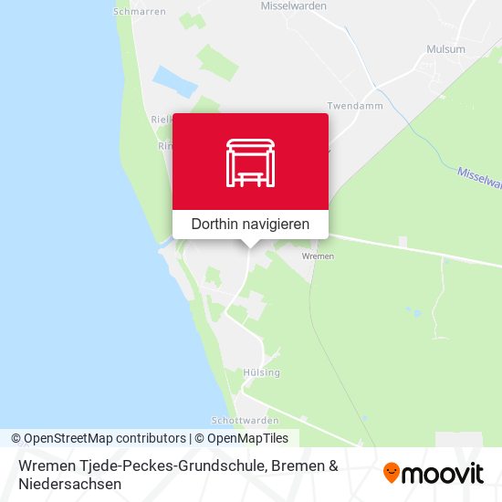 Wremen Tjede-Peckes-Grundschule Karte