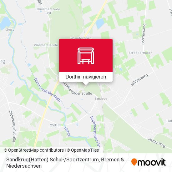 Sandkrug(Hatten) Schul- / Sportzentrum Karte