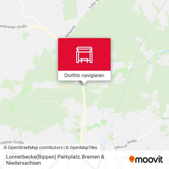 Lonnerbecke(Bippen) Parkplatz Karte