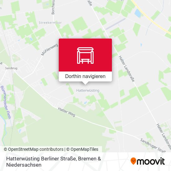 Hatterwüsting Berliner Straße Karte