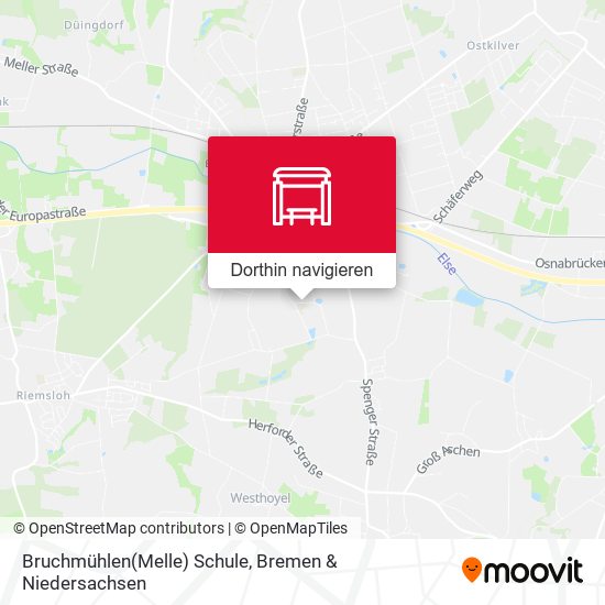 Bruchmühlen(Melle) Schule Karte