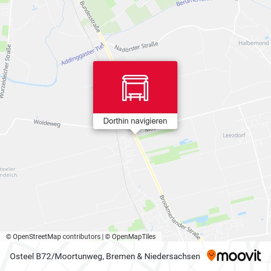 Osteel B72/Moortunweg Karte