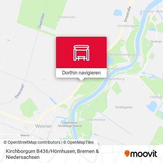 Kirchborgum B436/Hörnhusen Karte