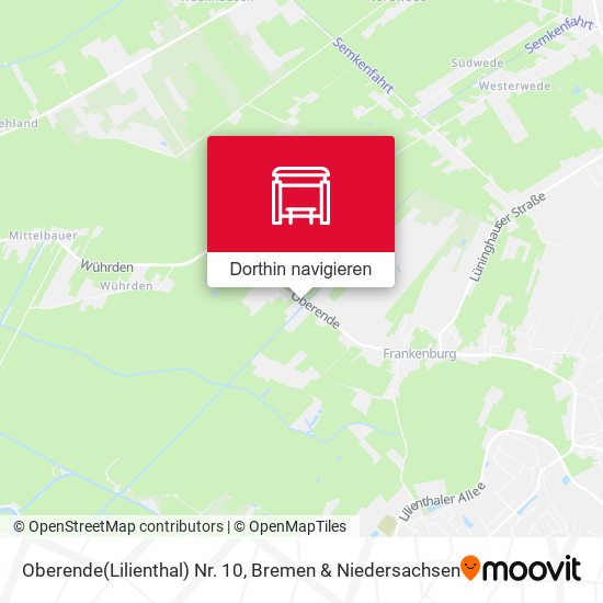 Oberende(Lilienthal) Nr. 10 Karte