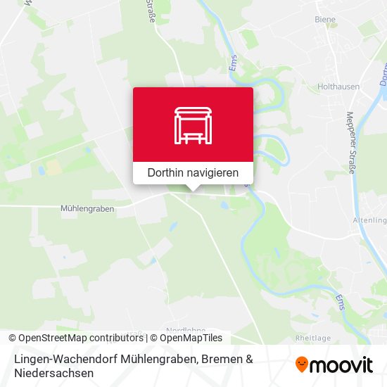 Lingen-Wachendorf Mühlengraben Karte