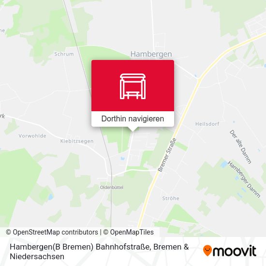 Hambergen(B Bremen) Bahnhofstraße Karte