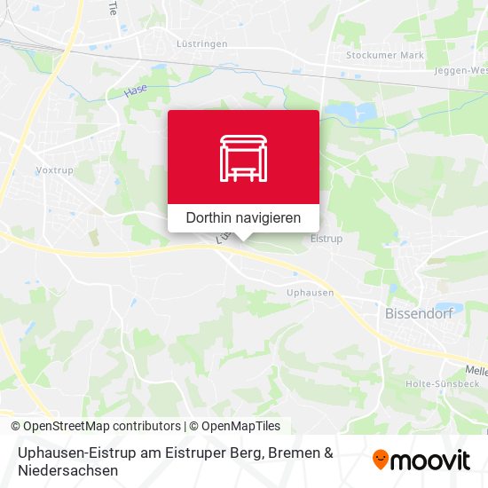 Uphausen-Eistrup am Eistruper Berg Karte