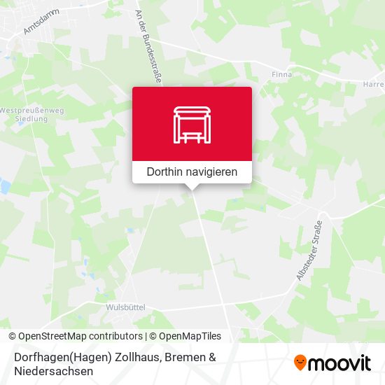 Dorfhagen(Hagen) Zollhaus Karte