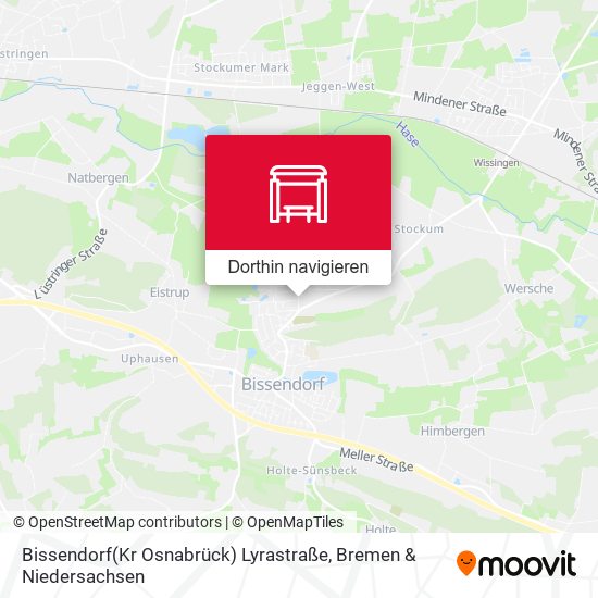 Bissendorf(Kr Osnabrück) Lyrastraße Karte