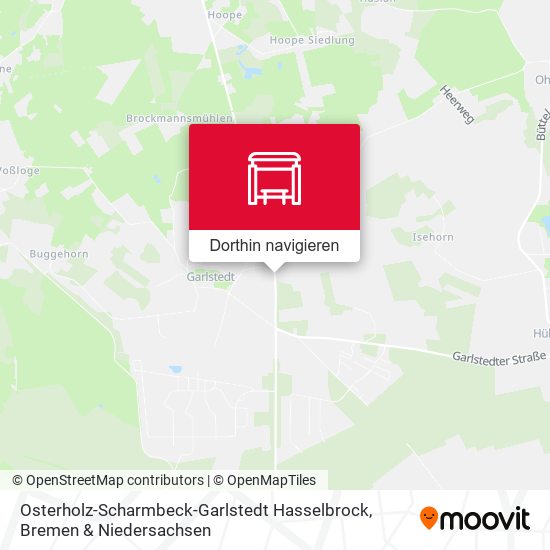 Osterholz-Scharmbeck-Garlstedt Hasselbrock Karte