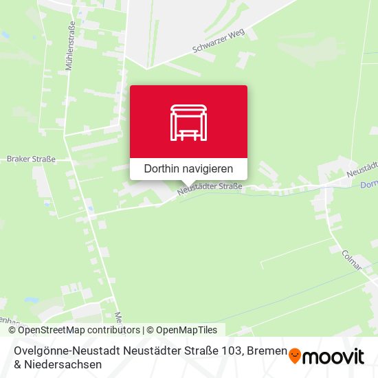 Ovelgönne-Neustadt Neustädter Straße 103 Karte