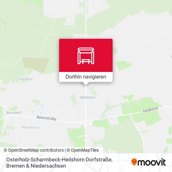 Osterholz-Scharmbeck-Heilshorn Dorfstraße Karte