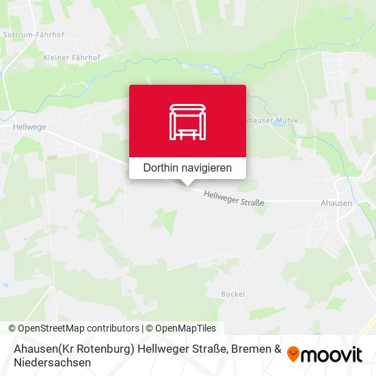 Ahausen(Kr Rotenburg) Hellweger Straße Karte