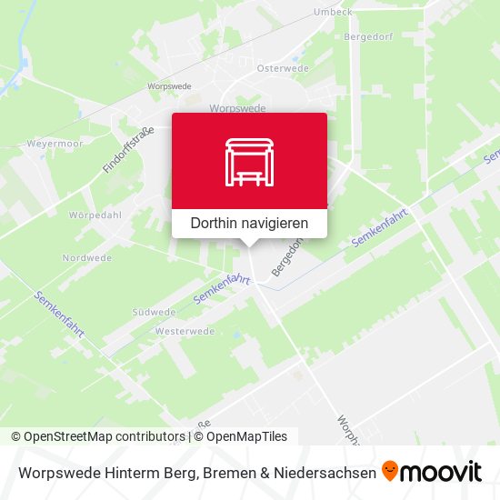 Worpswede Hinterm Berg Karte