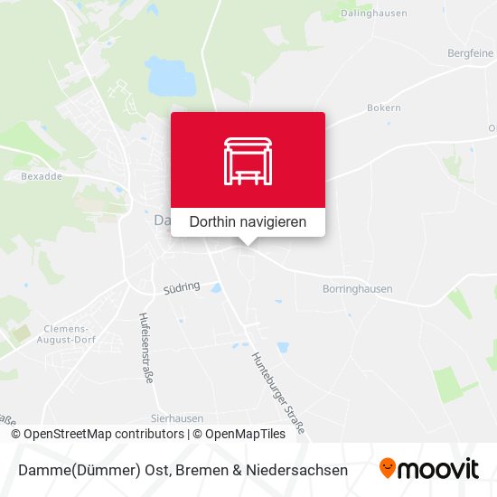 Damme(Dümmer) Ost Karte