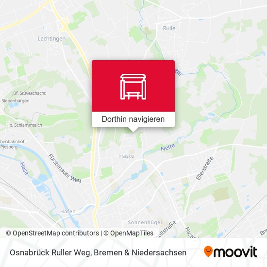 Osnabrück Ruller Weg Karte