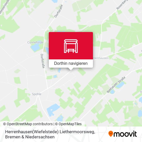 Herrenhausen(Wiefelstede) Liethermoorsweg Karte
