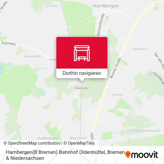 Hambergen(B Bremen) Bahnhof Oldenbüttel Karte