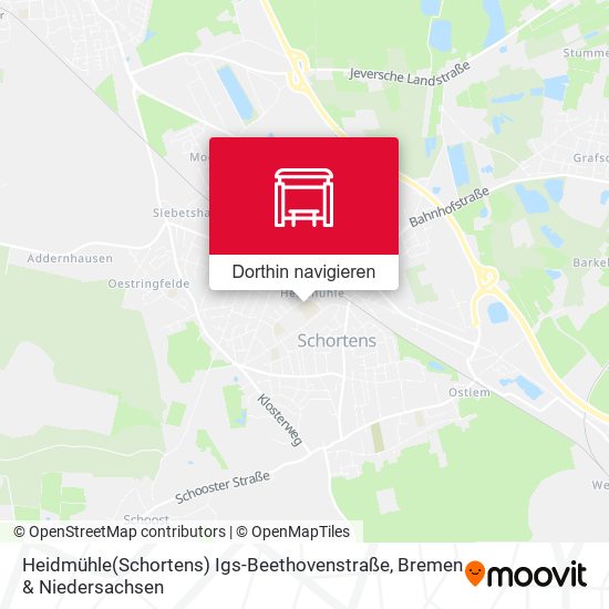 Heidmühle(Schortens) Igs-Beethovenstraße Karte