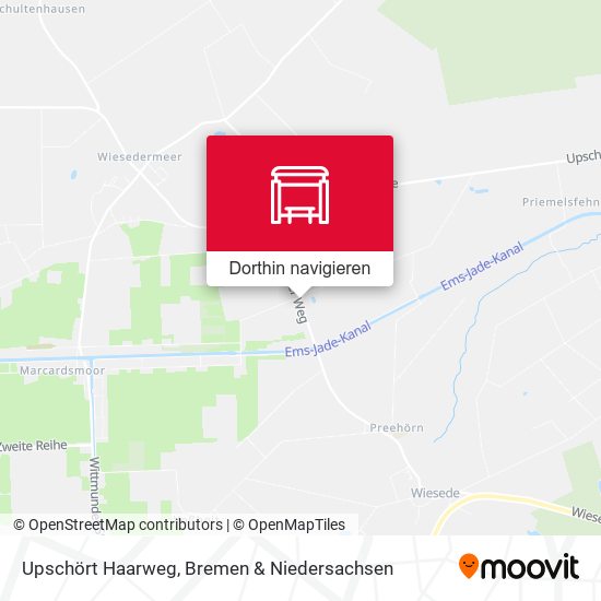 Upschört Haarweg Karte
