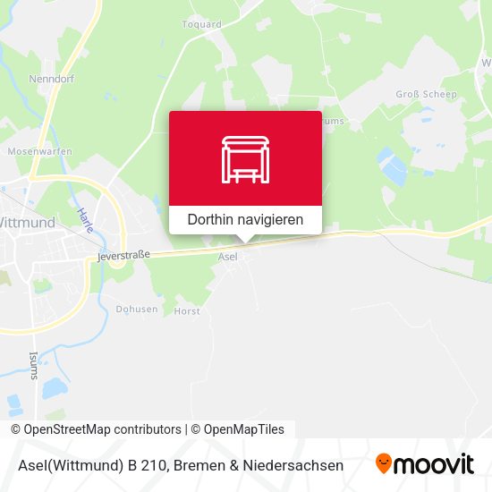 Asel(Wittmund) B 210 Karte
