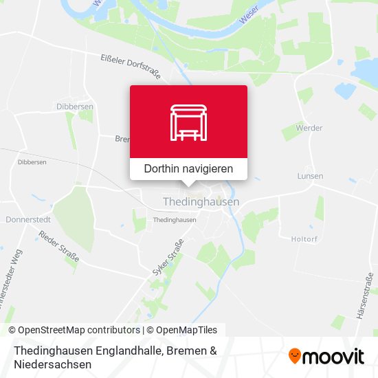 Thedinghausen Englandhalle Karte