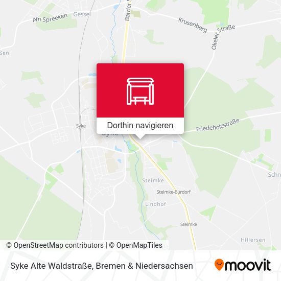 Syke Alte Waldstraße Karte