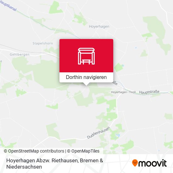 Hoyerhagen Abzw. Riethausen Karte