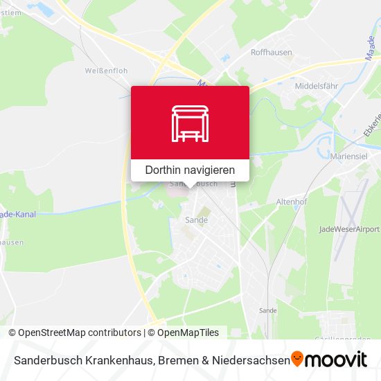 Sanderbusch Krankenhaus Karte
