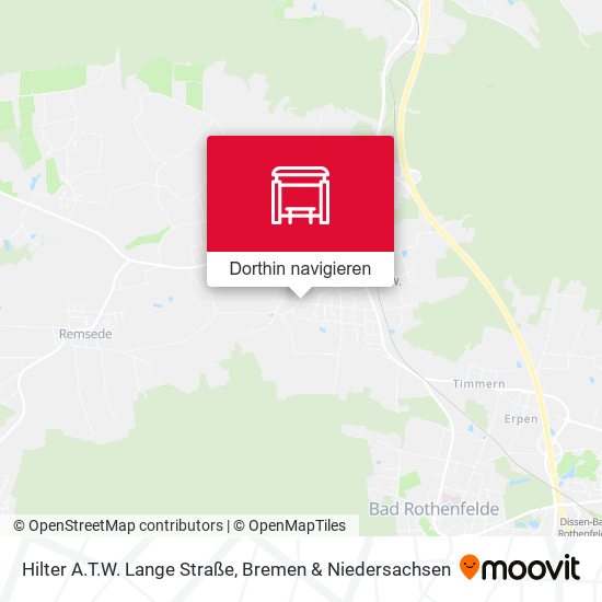 Hilter A.T.W. Lange Straße Karte