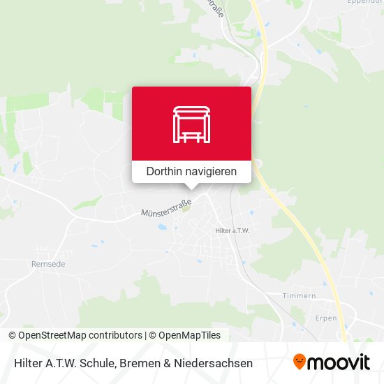 Hilter A.T.W. Schule Karte