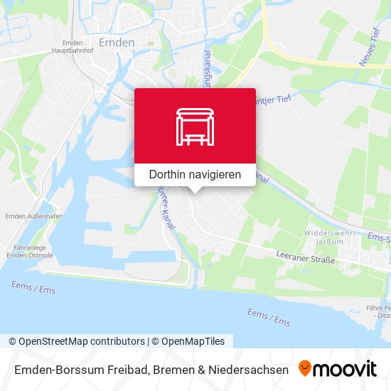 Emden-Borssum Freibad Karte