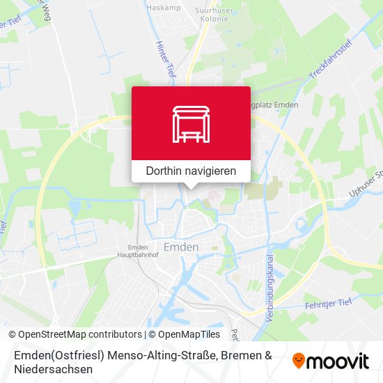 Emden(Ostfriesl) Menso-Alting-Straße Karte