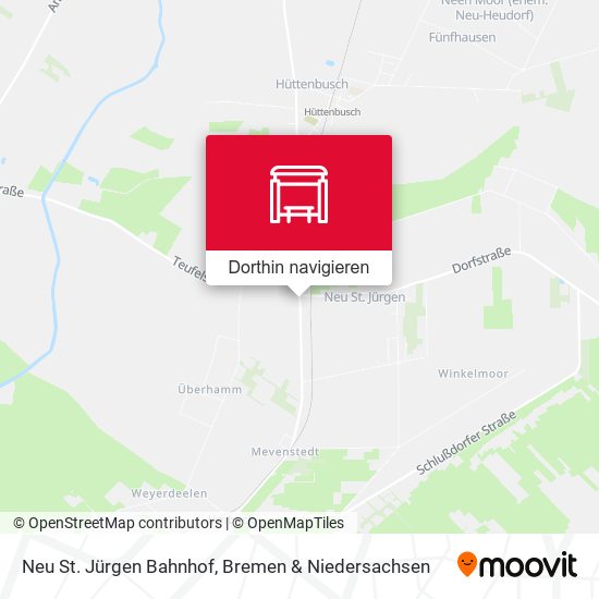 Neu St. Jürgen Bahnhof Karte