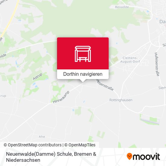 Neuenwalde(Damme) Schule Karte
