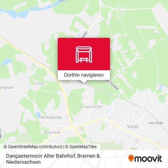 Dangastermoor Alter Bahnhof Karte