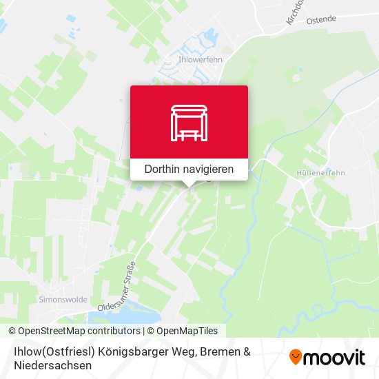 Ihlow(Ostfriesl) Königsbarger Weg Karte