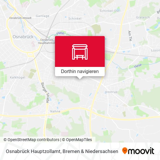 Osnabrück Hauptzollamt Karte