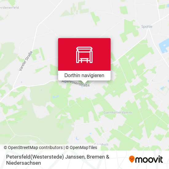 Petersfeld(Westerstede) Janssen Karte