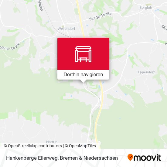 Hankenberge Ellerweg Karte