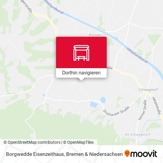 Borgwedde Eisenzeithaus Karte